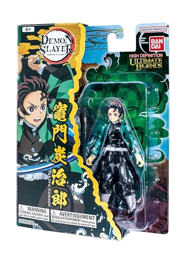 BANDAI Ultimate Legends Tanjiro Kamado Actionfigur | 12,5 cm Tanjiro Anime Figur mit 27 Gelenkpunkten und Zubehör | Geschenk zum Sammeln Demon Slayer Anime und Manga Merch Figuren von BANDAI