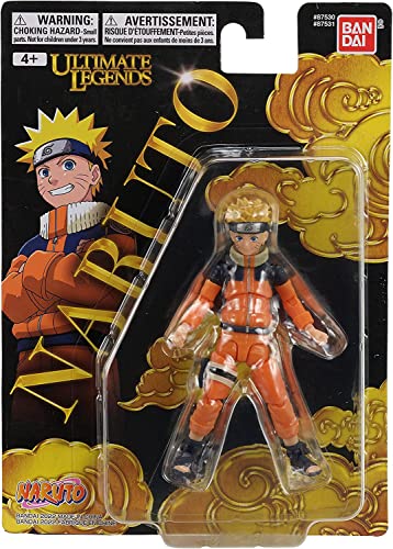 BANDAI Ultimate Legends Naruto-Actionfigur, Naruto-Uzumaki-Anime-Figur, 12 cm Naruto-Figur mit mehr als 15 Gelenkpunkten, Sammlerstück, Anime-Merch, Naruto-Themen-Anime-Geschenke von BANDAI