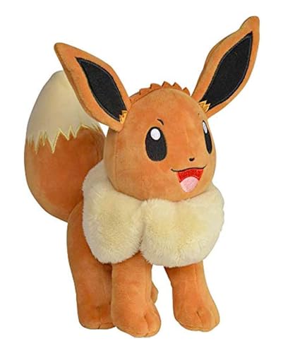 Pokemon Kuscheltier Evoli Eevee 20 cm – Pokemon Plüschtier – Neue 2022 – Pokemon Plush - Offiziell Lizenziertes Pokemon Spielzeug von Pokémon