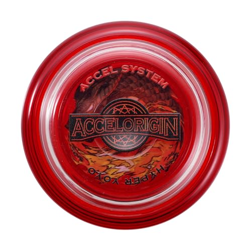 Bandai 60001 Accel Hyper Yo Rot, Geschicklichkeitsspiel, Optimiertes JoJo für Kinder ab 8 Jahren, mit seinem Accel System testen Sie alle Tricks einfach und schnell von BANDAI