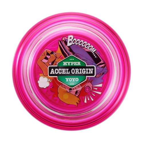 Bandai 60009 Accel Hyper Yo Rosa, Geschicklichkeitsspiel, Optimiertes JoJo für Kinder ab 8 Jahren, mit seinem Accel System testen Sie alle Tricks einfach und schnell von BANDAI