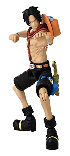 BANDAI - Anime Heroes - One Piece - Figur Portgas D. Ace 17 cm - Gelenkfigur - Offizielle One Piece Lizenz - Gelenkige Ace-Figur - Spielzeug für Kinder ab 4 Jahren - 36934 von BANDAI