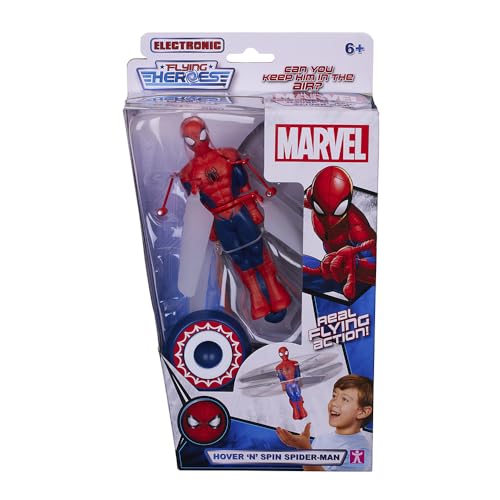 Bandai Flying Heroes, Fliegendes Spielzeug mit Launcher, Marvel Spiderman, Mehrfarbig, CO08132 von BANDAI