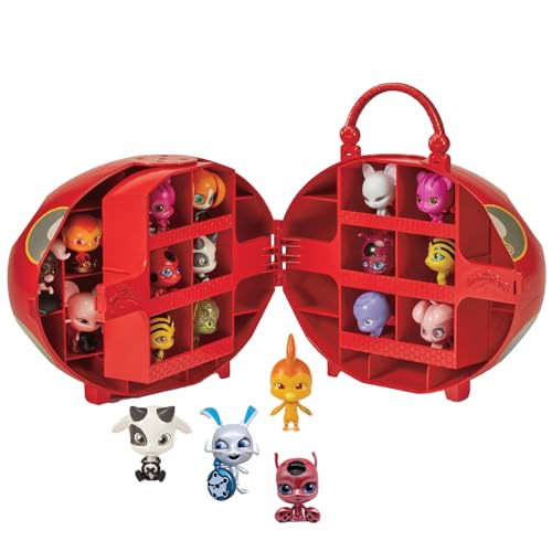 Bandai - Miraculous Ladybug - Miracle Box mit 4 Kwamis inklusive - Miraculous Kwamis Mini-Figuren Set - Offizielle Lizenz - Aufbewahrungsbox mit Griff - Spielzeug für Kinder ab 4 Jahren - P50591 von BANDAI