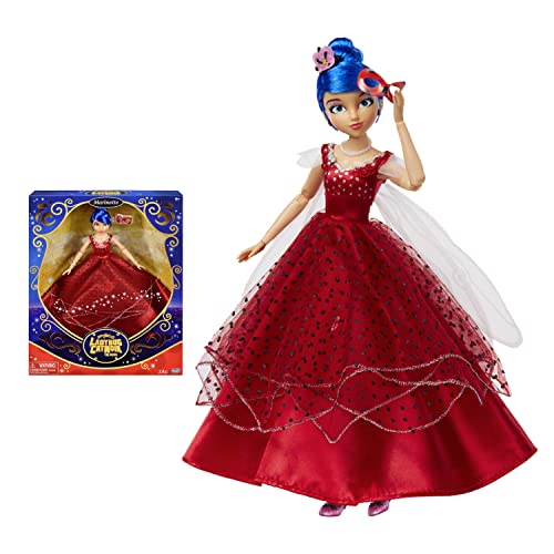 BANDAI - Miraculous Ladybug und Cat Noir - Puppe - Marinette - Ladybug Ballkleid - 26 cm große artikulierte Ankleidepuppe - P50155 von BANDAI