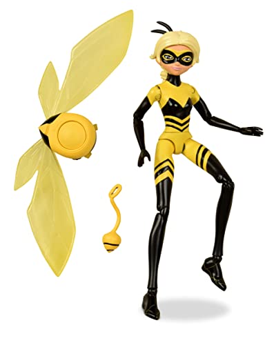 BANDAI - Miraculous - Mini-Puppe Queen Bee - Gelenkpuppe 12 cm und ihre Accessoires - Superhelden-Figur - P50405 von BANDAI