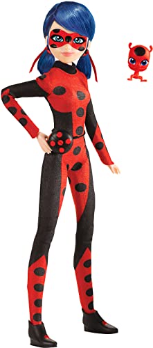 Bandai - Miraculous - Puppe - Ladybug Time to de-evilize- 26 cm große Ankleidepuppe - Offizielle Lizenz - Gelenkpuppe Ladybug roten und schwarzen Kostüm - P50006 von Bandai