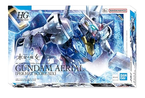 Bandai - Mobile Suit Gundam: The Witch from Mercury - HG 1/144 Gundam Aerial [PERMET Score SIX] Model Kit (Japan Import) von BANDAI