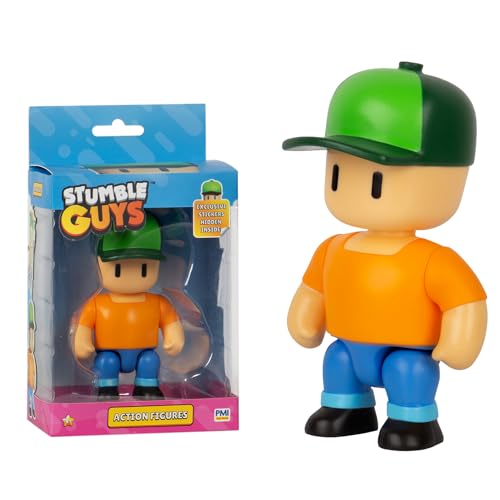 Bandai Stumble Guys – Mr Stumble – Figur 11 cm mit Aufklebern – Figur mit Gelenken – Figur Videospiel Stumble Guys – PMS6010A von BANDAI