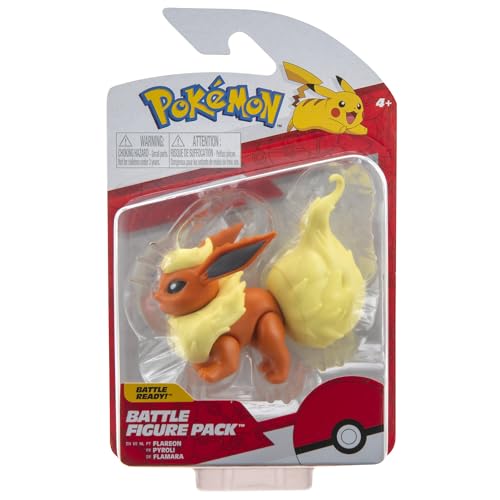 Pokémon PKW0298 - Battle Figure Pack - Flamara, offizielle detaillierte Figur, 7,5 cm von BANDAI