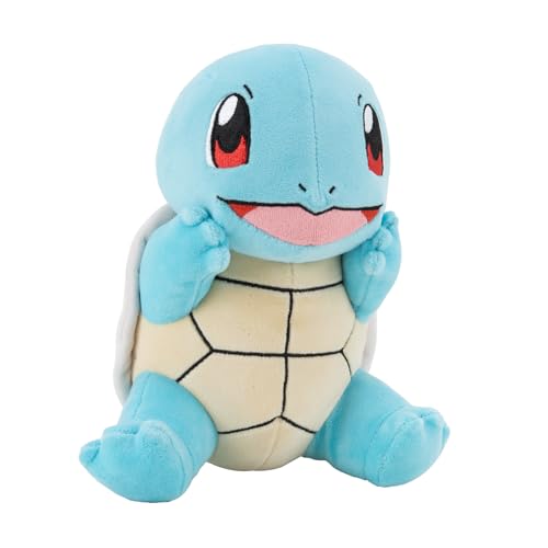 Bandai Pokémon – Plüschtier Schälchen (Squirtle) – Plüschtier 20 cm sehr weich – Geschenkidee Plüsch Pokemon Kinder und Erwachsene – Spielzeug für Kinder ab 2 Jahren – Offizielles Lizenzprodukt – von BANDAI