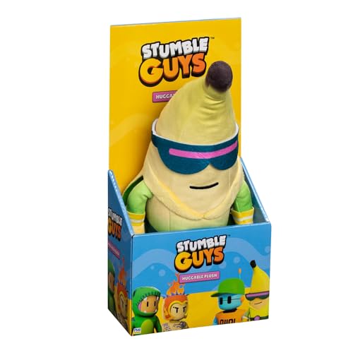 Bandai - Stumble Guys – Super Banana – Großes Plüschtier 30 cm bunt – Plüschtier Videospiel Stumble Guys – Banane zum Sammeln – Spielzeug für Kinder ab 2 Jahren – PMS7208A von BANDAI