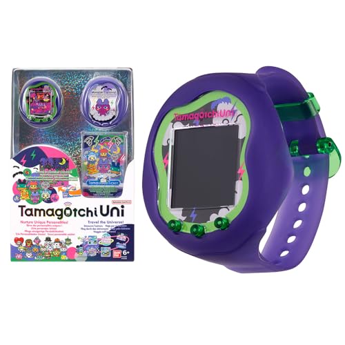 Bandai - Tamagotchi Uni - Verbindungsfähiges Tamagotchi mit Armbanduhr - Connection - Elektronische Haustiere - Tamagotchi auf Deutsch - Monster Modell - Spielzeug für Kinder ab 6 Jahren - 43356 von BANDAI