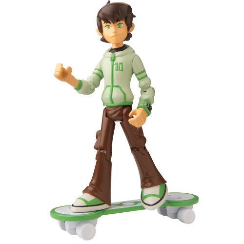 Ben 10 Omniverse Alien Sammler Figur - Ben Tennyson mit Kaputzenpulli und Skateboard [UK Import] von BANDAI