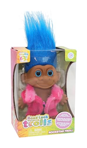 Good Luck Trolls 10,2 cm Puppen | 80's Glam Fusion | Regenbogenfiguren | Nostalgisches Spielzeug für besten Spielspaß | Trollfiguren zum Sammeln – Modische Materialpuppe, Rockstar Good Luck Trolls 10,2 cm Puppen | 80's Glam Fusion | Regenbogenfiguren | Nostalgisches Spielzeug für besten Spielspaß | Trollfiguren zum Sammeln – Modische Materialpuppe, Rockstar von BANDAI