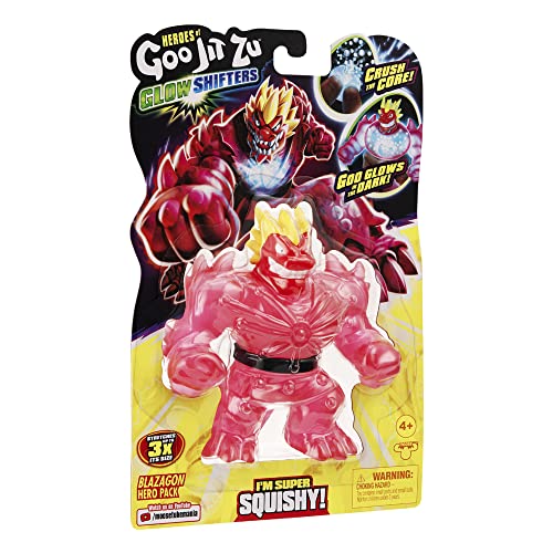 Heroes of Goo Jit Zu CO42501 Actionfigur Spielzeug, Glow Shifter Blazagon, Mehrfarbig von BANDAI