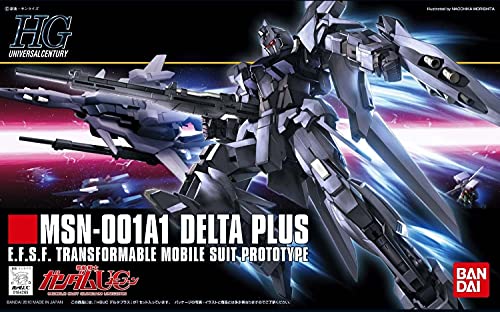 Bandai Hobby BAN164265 Delta Plus 1/144 Hguc Modellbausatz Gundam Plastikmodellbausatz, farblos, Small von Bandai Hobby