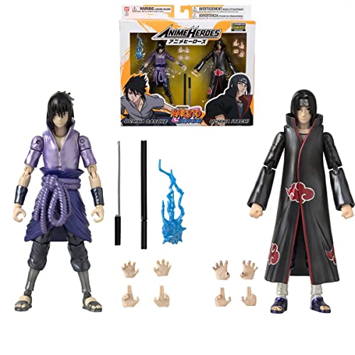 Naruto Shippuden Entertainment Earth & Convention Exclusive: Anime Heroes 2-Pack Itachi und Sasuke Uchiha von BANDAI