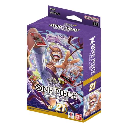 One Piece TCG Starter Deck EX: Gear 5 (ST21) - 51 Karten, Hüllen, Bonuspaket von BANDAI