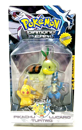 Pokemon Sammel-Figuren Serie 1 Multipack: Pikachu, Chelast und Lucario (+ Sticker) von BANDAI