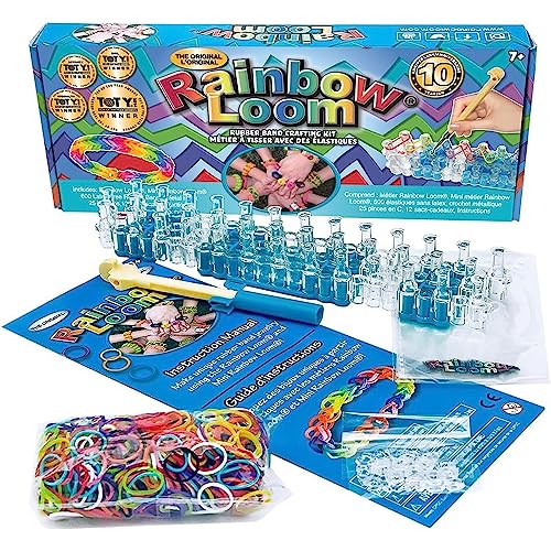 BANDAI - Rainbow Loom Original - Kreatives Hobby - Armbandherstellung - Webstuhl mit 600 Gummibändern - ‎Offizielle patentierte Lizenz - Spielzeug für Kinder ab 8 Jahren - CD00001 von BANDAI