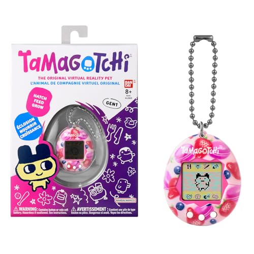 Bandai - Tamagotchi - Tamagotchi Original - Berry Delicious - Elektronisches virtuelles Tier mit Farbdisplay, 3 Tasten und Spielen - Interaktives Tier auf Deutsch - Kinderspielzeug ab 8 Jahren - 42971 von TAMAGOTCHI