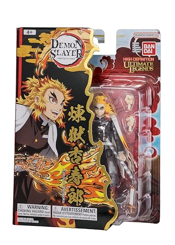 Bandai - Ultimate Legends HD - Demon Slayer Actionfigur 12 cm - Kyojiro Rengoku - Offizielle Demon Slayer Lizenz - Gelenkige Rengoku Figur - Spielzeug für Kinder ab 4 Jahren - VE88964 von BANDAI