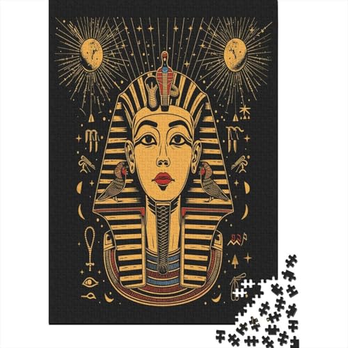 Ägyptischer Pharao Puzzlespiel 1000 Teile Puzzles Für Erwachsene Lernspiel Herausforderung Spielzeug 1000 Teile Puzzles Für Erwachsene Kinder Erwachsenen Puzzlespiel Puzzel 1000pcs (75x50cm) von BANEUBBDE