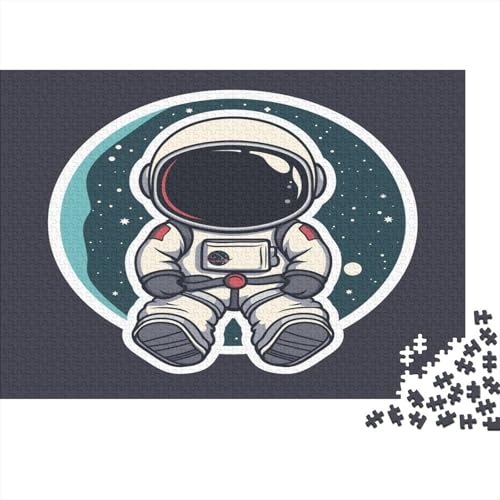 Astronaut 1000 Stück Puzzles Für Erwachsene Teenager Stress Abbauen Familien-Puzzlespiel 1000-teiliges Puzzle Kinder Lernspiel Spielzeug Geschenk Puzzel 1000pcs (75x50cm) von BANEUBBDE