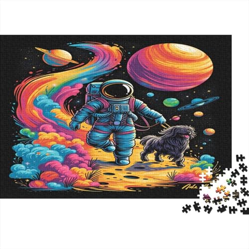 Astronaut Puzzle 1000 Teile Puzzles Für Erwachsene Lernspiel Herausforderungsspielzeug 1000-teilige Puzzlespiel Für Erwachsene Kinder Puzzel 1000pcs (75x50cm) von BANEUBBDE