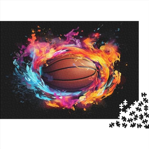 Basketball 1000 Teile, Impossible Puzzle,GesKükenlichkeitsspiel Für Die Ganze Familie, Erwachsenenpuzzle Ab 14 Jahren Puzzel 1000pcs (75x50cm) von BANEUBBDE