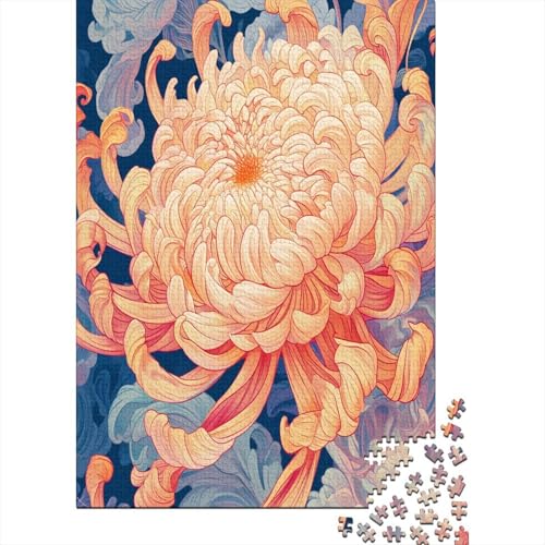 Chrysantheme Puzzle 1000 Teile Für Erwachsene Und Kinder Ab 14 Jahren Für Stressabbauer Puzzel 1000pcs (75x50cm) von BANEUBBDE