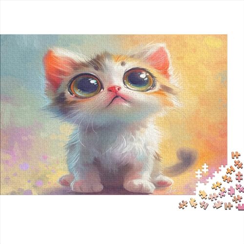 Cute Kat 1000 Teile Puzzle Für Erwachsene, Hochwertige Recycelbare MateriAußerirdische Und Druck Puzzlespiel, Familienspiel, Geschenk Für Liebhaber Oder Freunde Puzzel 1000pcs (75x50cm) von BANEUBBDE