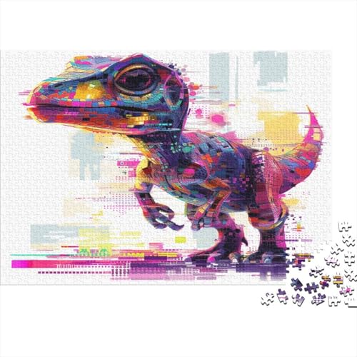 Dinosaurier Puzzle 1000 Teile,Puzzle Für Erwachsene, Impossible Puzzle, GesKükenlichkeitsspiel Für Die Ganze Familie,Puzzle Farbenfrohes,Puzzle-Geschenk,RaumdekoRatteion Puzzel 1000pcs (75x50cm) von BANEUBBDE