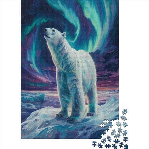 Eisbär Puzzle 1000 Teile,Puzzlespiel Für Erwachsene,Impossible Puzzle,Puzzle GesKükenlichkeitsspiel Für Die Ganze Familie, Geschenke Für Männer/Frauen Erwachsenen Puzzel 1000pcs (75x50cm) von BANEUBBDE