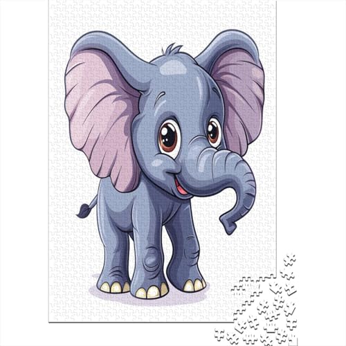 Elefant 1000 Stück Puzzle Für Erwachsene 1000 Stück Puzzle Für Erwachsene-Crazy Süßigkeiten-1000 Stück Puzzle Große Puzzles Kinder Lernspiel Spielzeug Geschenk Puzzel 1000pcs (75x50c von BANEUBBDE