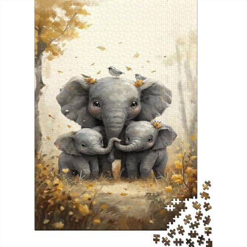 Elefant Puzzle 1000 Teile Erwachsener Kniffel Spaß Für Die Ganze Familie - Abwechslungsreiche 1000 Puzzleteilige Motive Puzzle Erwachsene, Puzzel 1000pcs (75x50cm) von BANEUBBDE