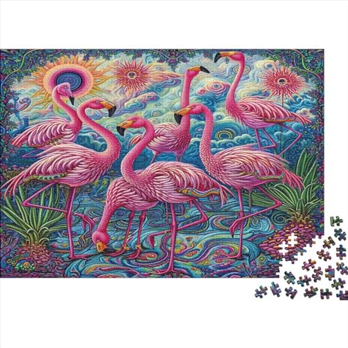 Flamingo Puzzle 1000 Teile Für Erwachsene Und Kinder Ab 14 Jahrenfür Stressabbauer Puzzlespiel Erwachsenen Puzzlespiel Puzzel 1000pcs (75x50cm) von BANEUBBDE