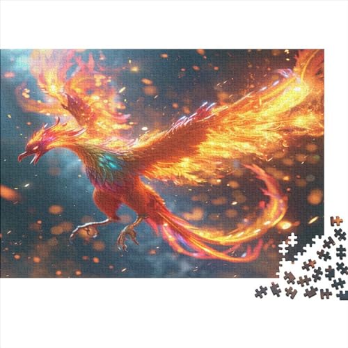 Flamme Pterosaurierier.kgm 1000 Teile Puzzle Für Erwachsene, Hochwertige Recycelbare MateriAußerirdische Und Druck Puzzlespiel, Familienspiel, Für Liebhaber Oder Freunde Puzzel 1000pcs (75x50cm) von BANEUBBDE