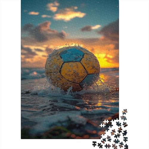 Fußball 1000 Stück Puzzles Für Erwachsene Teenager Stress Abbauen Familien-Puzzlespiel 1000-teiliges Puzzle Kinder Lernspiel Spielzeug Geschenk Puzzel 1000pcs (75x50cm) von BANEUBBDE