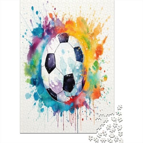 Fußball 1000 Teile,Impossible Puzzle,GesKükenlichkeitsspiel Für Die Ganze Familie, Erwachsenen Puzzlespiel Puzzel 1000pcs (75x50cm) von BANEUBBDE