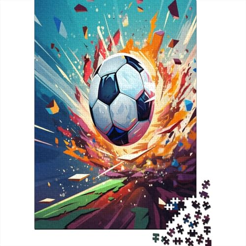 Fußball Puzzle 1000 Teile Für Erwachsene Und Kinder Ab 14 Jahrenfür Stressabbauer Puzzlespiel Erwachsenen Puzzlespiel Puzzel 1000pcs (75x50cm) von BANEUBBDE