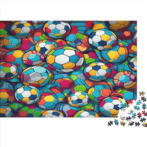 Fußball Puzzle 1000 Teile Puzzle Für Erwachsene Und Kinder Ab 14 Jahren Puzzel 1000pcs (75x50cm) von BANEUBBDE