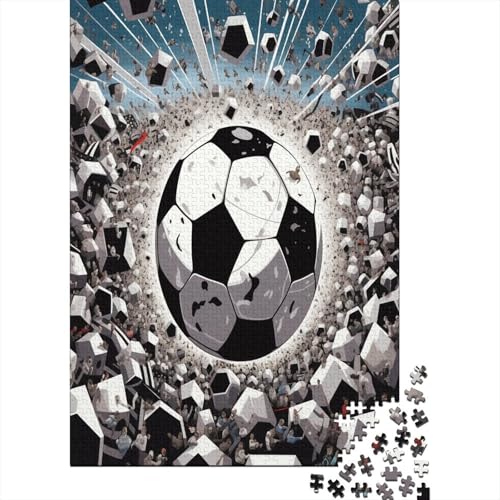 Fußball Puzzlespiel 1000 Teile Erwachsene -Puzzle 1000 Stück Spiel Puzzles Für Erwachsene Kinder Puzzle Erwachsenen Puzzlespiel Puzzel 1000pcs (75x50cm) von BANEUBBDE