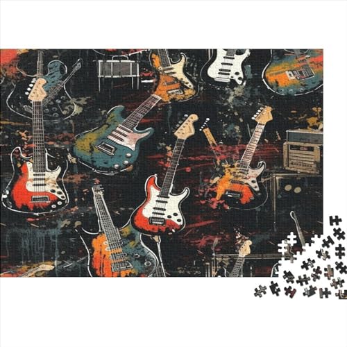 Gitarre 1000 Teile Puzzle Für Erwachsene, Hochwertige Recycelbare MateriAußerirdische Und Druck Puzzlespiel, Familienspiel, Geschenk Für Liebhaber Oder Freunde Puzzel 1000pcs (75x50cm) von BANEUBBDE