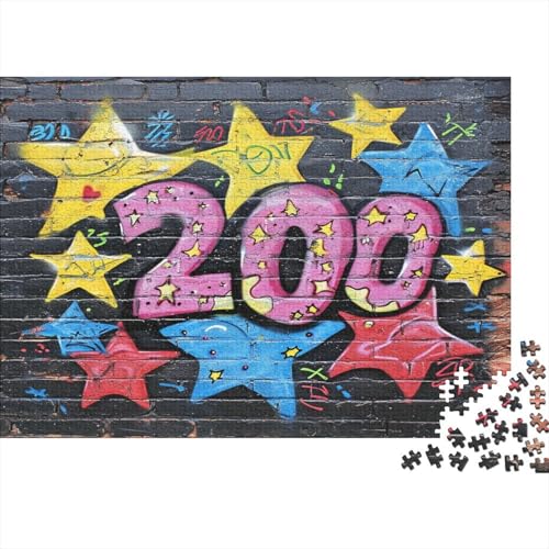 Graffiti Puzzle 1000 Teile Erwachsener Kniffel Spaß Für Die Ganze Familie - Abwechslungsreiche 1000 Puzzleteilige Motive Puzzle Erwachsene, Puzzel 1000pcs (75x50cm) von BANEUBBDE