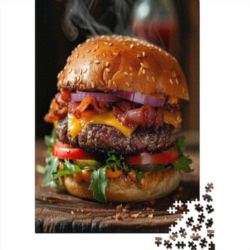 Hamburger Puzzle 1000 Teile Erwachsene Puzzles Für Erwachsene Klassische Puzzles 1000 Teile Erwachsene Puzzlespiel Schwer Pädagogisches Spielzeug Erwachsene Kinder Puzzel 1000pcs (75x50cm) von BANEUBBDE