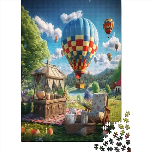 Heißluftballon Puzzlespiel 1000 Teile Puzzle Für Erwachsene Und Kinder Ab 14 Jahren, Erwachsenen Puzzlespiel Puzzel 1000pcs (75x50cm) von BANEUBBDE