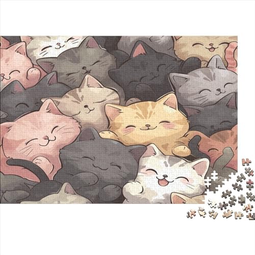 Kat Puzzle 1000 Teile Puzzles Für Erwachsene Klassische Puzzles 1000 Teile Erwachsene Puzzlespiel Erwachsene 1000 Teile Erwachsenen Puzzlespiel Puzzel 1000pcs (75x50cm) von BANEUBBDE