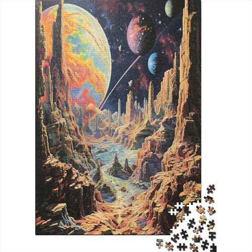 Kosmische Planeten Puzzle 1000 Teile Puzzle Erwachsene Schwieriges Schwer Puzzle Für Erwachsene Und Kinder Ab 14 Jahren Puzzel 1000pcs (75x50cm) von BANEUBBDE